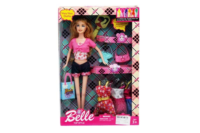 11.5”BENDABLE DOLL W/ACCESSORY - HP1049679