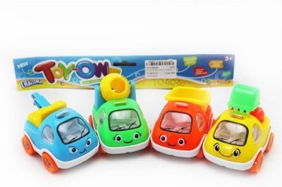 FRICTION CAR 4PCS ORANGE/YELLOW/GREEN/BLUE - HP1049889