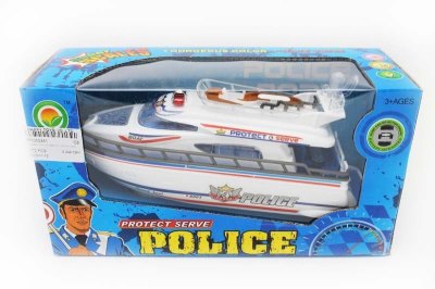 B/O BUMP& GO POLICE SPEED BOAT W/LIGHT & MUSIC  - HP1050441