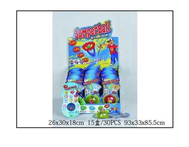 0.8M JUMPER BALL 4ASST 30PCS DISPLAY BOX - HP1050661