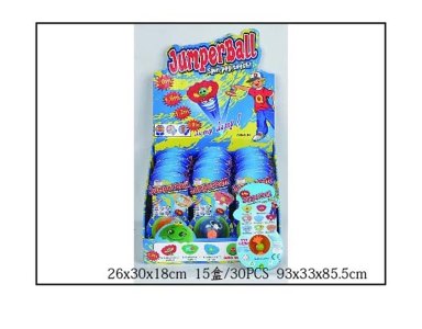 0.8M JUMPER BALL W/DOLL 4ASST 30PCS DISPLAY BOX - HP1050664