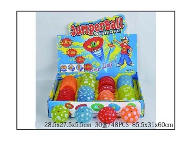 0.8M JUMPER BALL 4ASST 48PCS DISPLAY BOX - HP1050681