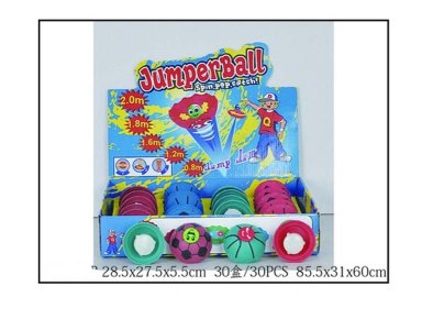 1.8M JUMPER BALL W/LIGHT 2ASST 30PCS DISPLAY BOX - HP1050699