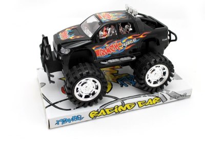 FRICTION CAR W/LIGHT & MUSIC BLACK/RED - HP1051821