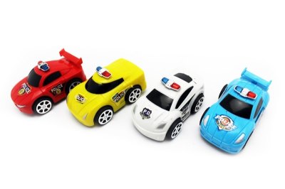 实色概念回力警车 红蓝白黄4色混装 - HP1051875