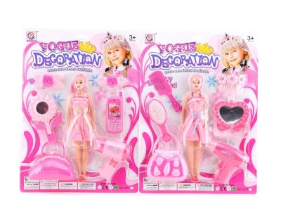 BEAUTY SET W/DOLL  2ASST - HP1051993