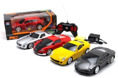 1:24 4 FUNCTION R/C CAR W/LED LIGHT & CHARGER INCLUDED BATTERY 5ASST - HP1052159