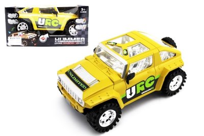 FRICTION CAR W/LIGHT & MUSIC YELLOW/BLACK/RED - HP1052405