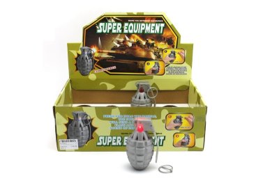 GRENADES W/LIGHT & MUSIC INCLUDED BUTTONCELL 12PCS DISPLAY BOX - HP1052475