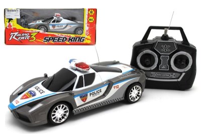 4 FUNCTION R/C POLICE CAR W/LIGHT BLUE/SILVER - HP1052524