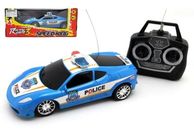4 FUNCTION R/C POLICE CAR W/LIGHT BLUE/SILVER - HP1052525