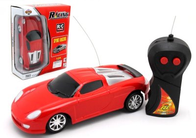 1:24 2 FUNCTION R/C CAR RED/SILVER - HP1052542