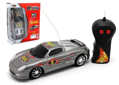 1:24 2 FUNCTION R/C CAR RED/SILVER - HP1052543
