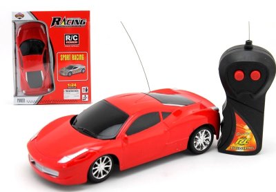 1:24 2 FUNCTION R/C CAR RED/SILVER - HP1052544