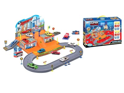 RAIL PARKING LOT W/6 FREE WAY CAR - HP1052568
