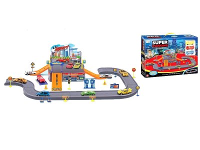 RAIL PARKING LOT W/3 FREE WAY CAR - HP1052572
