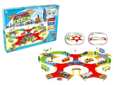 RAIL PARKING LOT W/1 FREE WAY BUS & 3 FREE WAY CAR - HP1052585