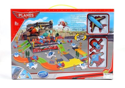 RAIL PARKING LOT W/1 PULL BACK PLANE & 2 PULL BACK PLANES - HP1052586