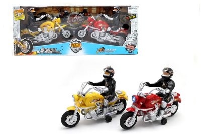 2PCS FRICTION MOTOR W/LIGHT & IC & MAN INCLUDED BUTTONCELL RED/BLUE/YELLOW - HP1052625