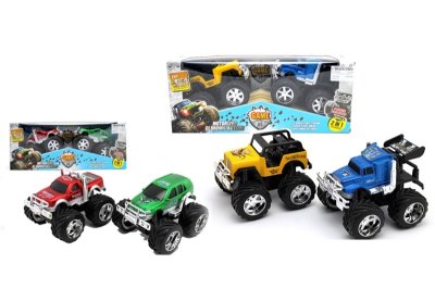 2PCS FRICTION CAR RED/BLUE/YELLOW/GREEN 2ASST - HP1052634