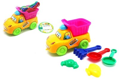 PULL LINE BEACH CAR SET 4COLOR - HP1052720