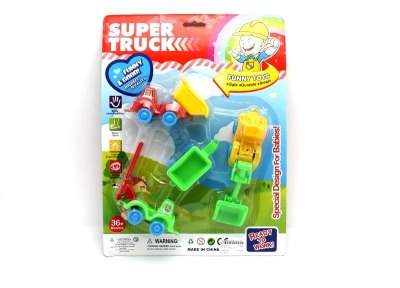 4PCS FREE WAY CONSTRUCTION CAR  - HP1052723