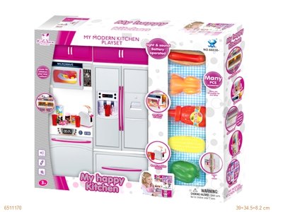 COOKING SET W/LIGHT & MUSIC & 3*AG13 BATTERIES - HP1053543