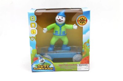 B/O SNOWMAN SCOOTER W/LIGHT & MUSIC & BUMP& GO RED/BLUE - HP1054033
