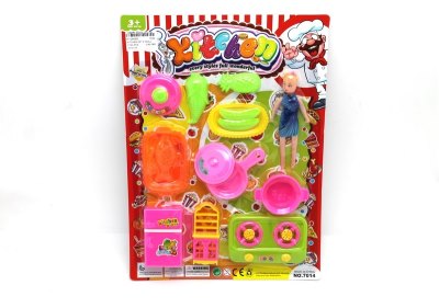 KITCHEN SET W/DOLL - HP1054085