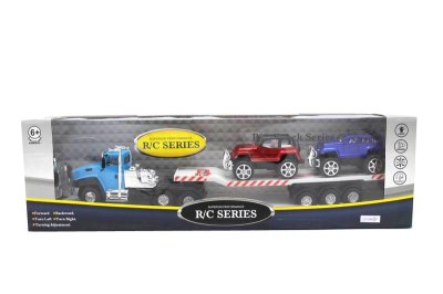 4WAYS RADIO CONTROL TRUCK W/2PCS CARS YELLOW/RED/BLUE - HP1054830