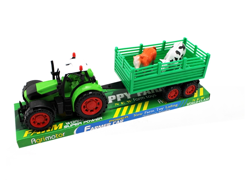 FRICTION FARMER CAR  RED/GREEN - HP1054990