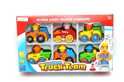 6PCS FRICTION CARTOON FARMER CAR  - HP1055186