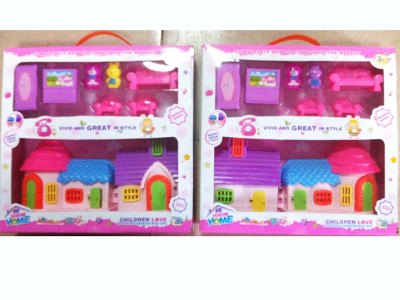 CARTOON VILLA W/FURNITURE 2ASST - HP1056080