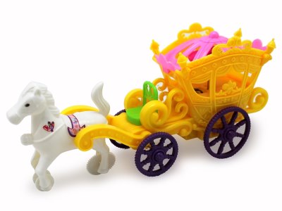 PULL LINE CARRIAGE /YELLOW/RED/GREEN/WHITE/PURPLE W/LIGHT&INCLUDED BUTTONCELL - HP1056755