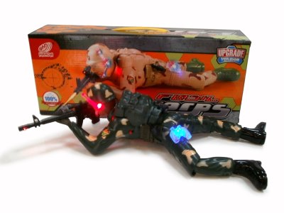 B/O ACTION SOLDIER W/LIGHT YELLOW/GREEN  - HP1056983