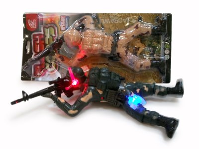 B/O ACTION SOLDIER W/LIGHT YELLOW/GREEN  - HP1056990