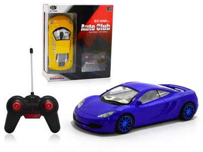 1:18 4 FUNCTION R/C CAR W/LIGHT BLUE/ORANGE - HP1057079