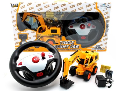 6 FUNCTION R/C CONSTRUCTION CAR W/LIGHT & MUSIC & STUNT INCLUDED BATTERY - HP1057621