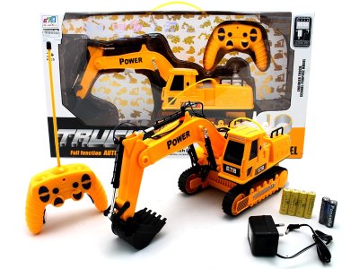 12 FUNCTION R/C CONSTRUCTION CAR W/LIGHT & MUSIC  INCLUDED BATTERY - HP1057622