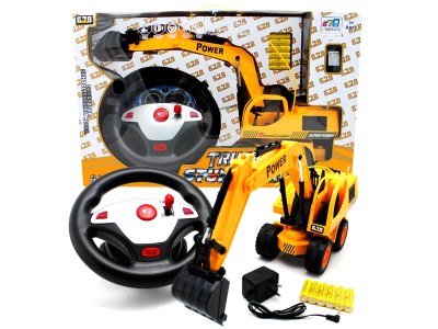 6 FUNCTION R/C CONSTRUCTION CAR W/LIGHT & MUSIC & STUNT INCLUDED BATTERY - HP1057623