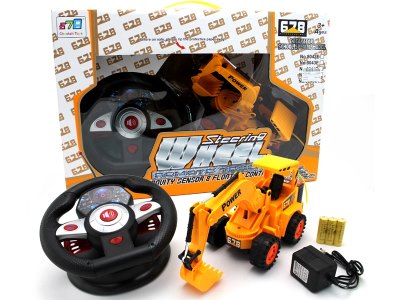 5 FUNCTION R/C CONSTRUCTION CAR W/MUSIC INCLUDED BATTERY - HP1057624