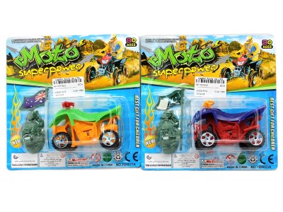 回力沙滩摩托车 红黄蓝绿4色混装 - HP1057653