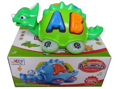 B/O BUMP & GO TRICERATOPS W/LIGHT & MUSIC & SWING & BLOCKS - HP1057811