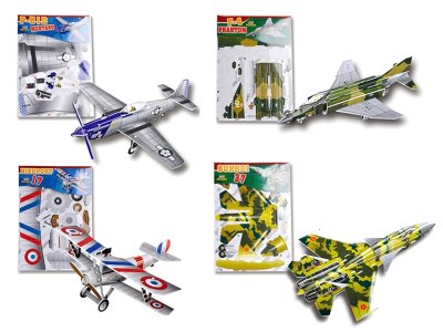 战斗机拼图 25PCS 4款混装 - HP1058212