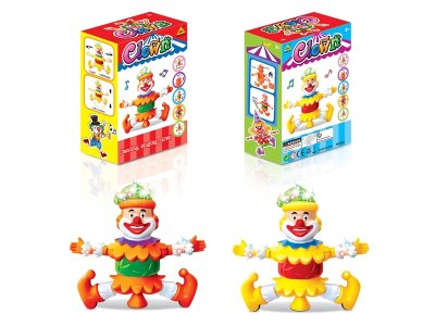 B/O CLOWN W/LIGHT & MUSIC & ROTATE YELLOW/ORANGE - HP1058222