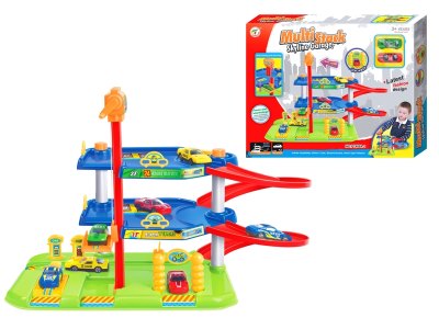 PARKING LOT W/2 FREE WAY DIE-CAST CARS - HP1058339