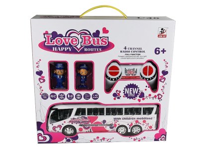 4FUNCTION R/C BUS W/MUSIC & LIGHT & 2DOLL - HP1058445