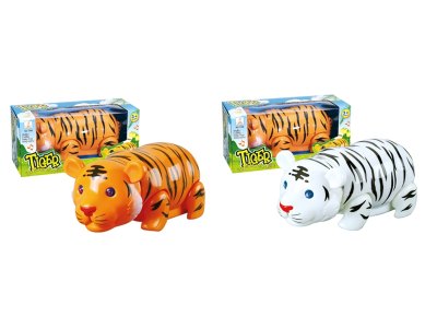 B/O CARTOON TIGER W/LIGHT & MUSIC & BUMP & GO,YELLOW/WHITE - HP1058692