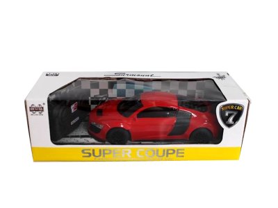 1:18 4 FUNCTION R/C CAR W/LIGHT RED/YELLOW - HP1059412