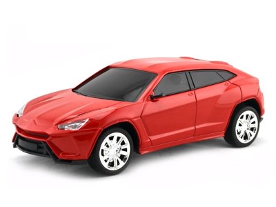 1:24 R/C DIE CAST LAMBORGHINI CAR W/LIGHT & CHARGER & USB WIRE INCLUDED BATTERY WHITE/BLACK/RED - HP1059443